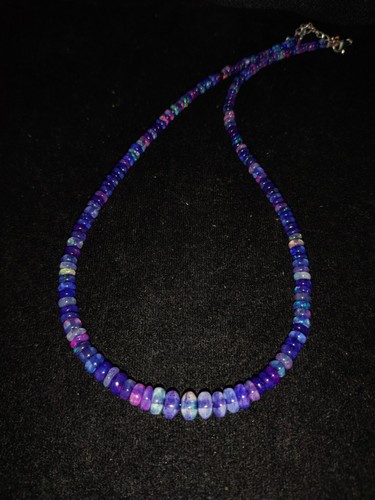 Collana crt perle - 32, blu